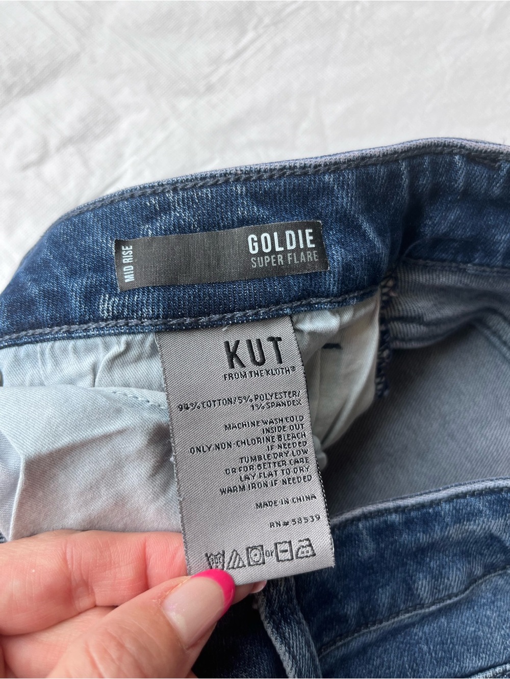 Kut From The Kloth Goldie Super Flare Mid Rise Jeans - Picture 3 of 11